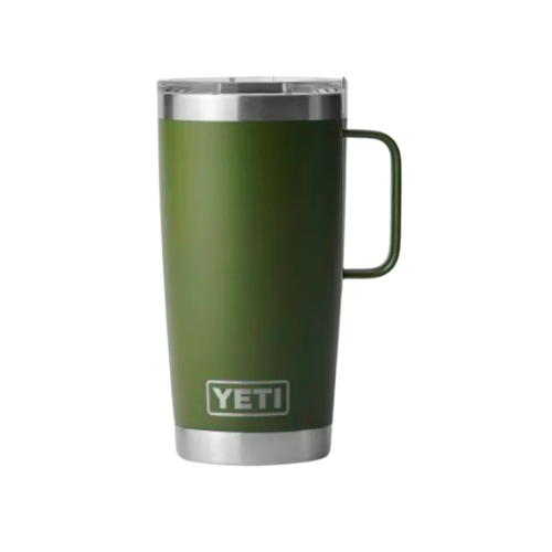 Termo YETI Rambler Mug 20 oz con Asa color Green Army (Verde Militar) — YETI 100% original en Boreal México