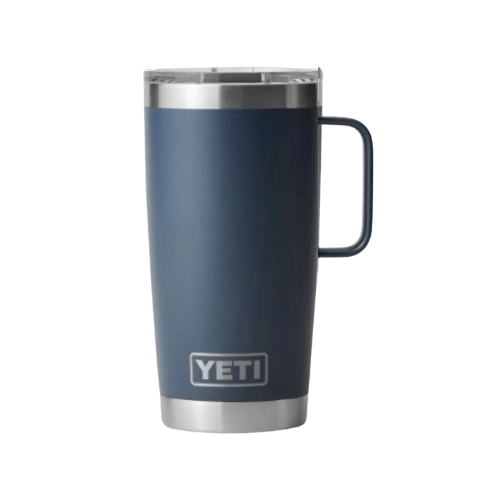 Termo YETI Rambler Mug 20 oz con Asa color Navy (Azul Marino) — YETI 100% original en Boreal México
