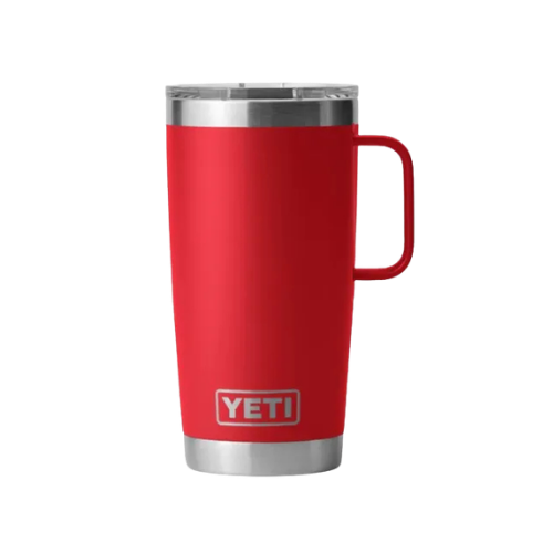 Termo YETI Rambler Mug 20 oz con Asa color Rescue Red (Rojo) — YETI 100% original en Boreal México