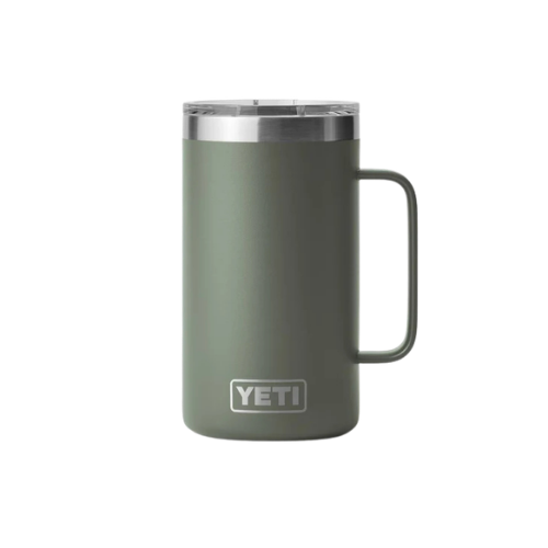 Termo YETI Rambler Mug 24 oz con Asa color Green Army (Verde Militar) — YETI 100% original en Boreal México