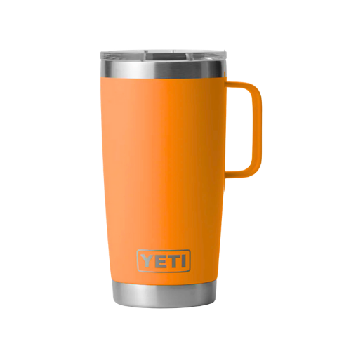 Termo YETI Rambler Mug 20 oz con Asa color King Crab (Naranja) — YETI 100% original en Boreal México