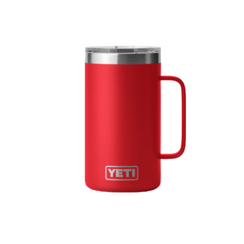 Termo YETI Rambler Mug 24 oz con Asa color Rescue Red (Rojo) — YETI 100% original en Boreal México