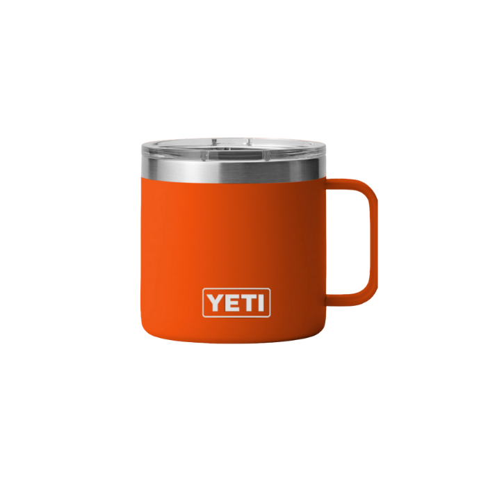 Termo YETI Rambler Mug con Asa color King Crab (Naranja) — YETI 100% original en Boreal México