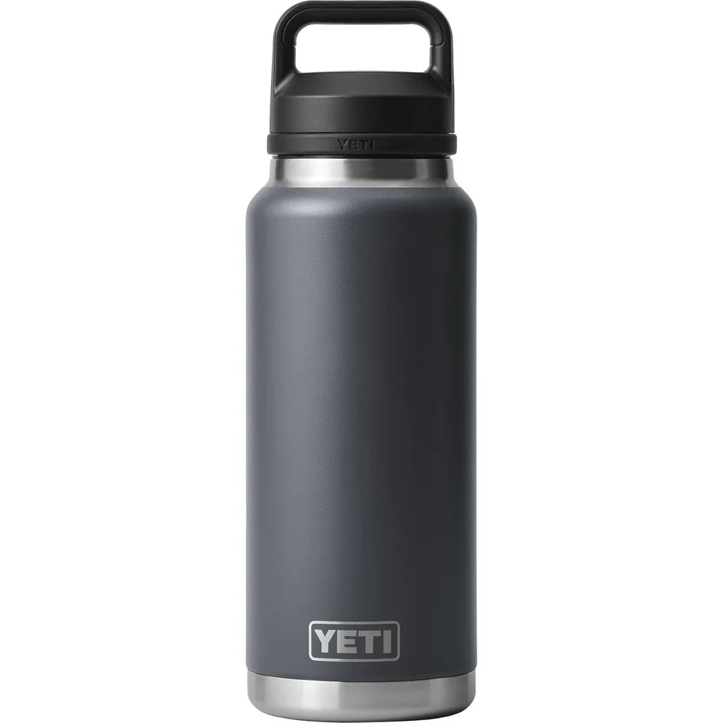Botella YETI Rambler 36 oz con Chug Cap color Charcoal (Gris) — YETI 100% original en Boreal México