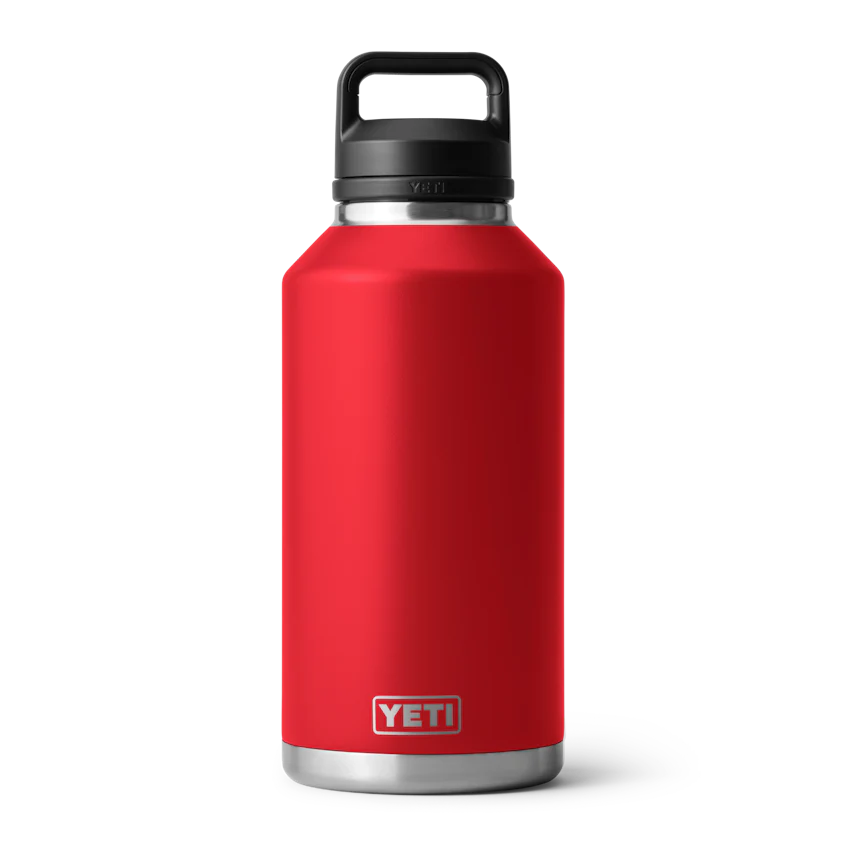 Botella YETI Rambler 64 oz con Chug Cap color Rescue Red (Rojo) — YETI 100% original en Boreal México