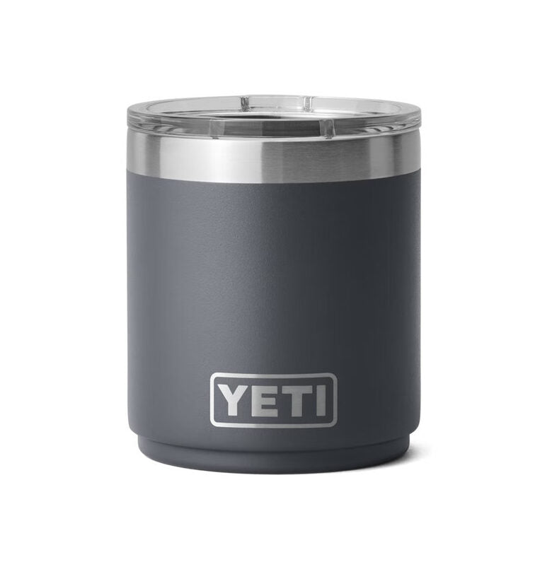 Vaso YETI Rambler Lowball 10 oz color Charcoal (Gris) — YETI 100% original en Boreal México