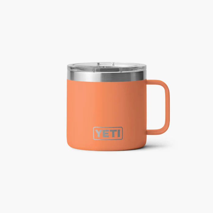 Termo YETI Rambler Mug 14 oz con Asa color Coral — YETI 100% original en Boreal México