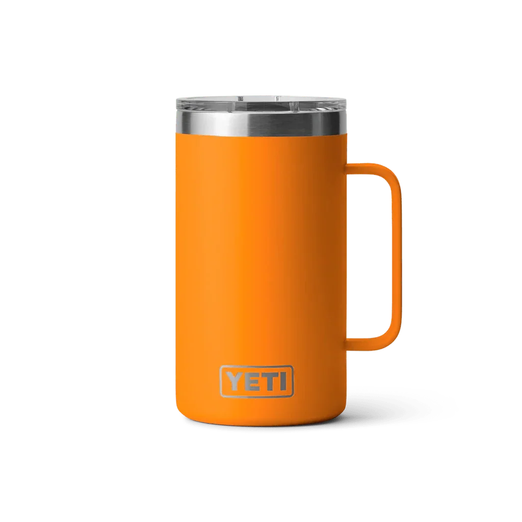 Termo YETI Rambler Mug 24 oz con Asa color King Crab (Naranja) — YETI 100% original en Boreal México